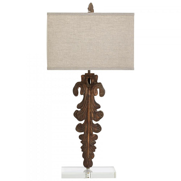 1 Light 33.25" LED Brown Table Lamp