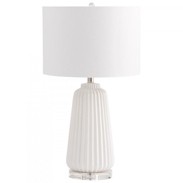 1 Light 29.25" LED White Table Lamp