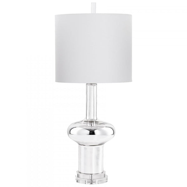 1 Light LED Nickel Table Lamp