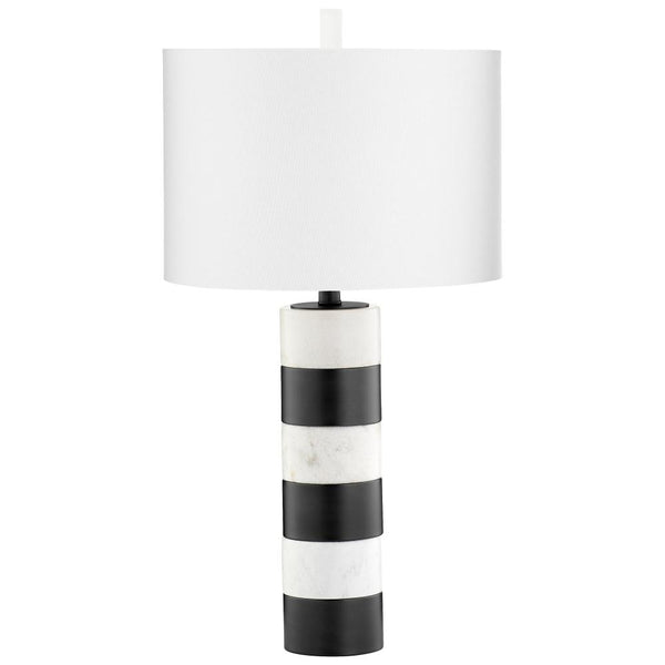 1 Light 28" Black Table Lamp