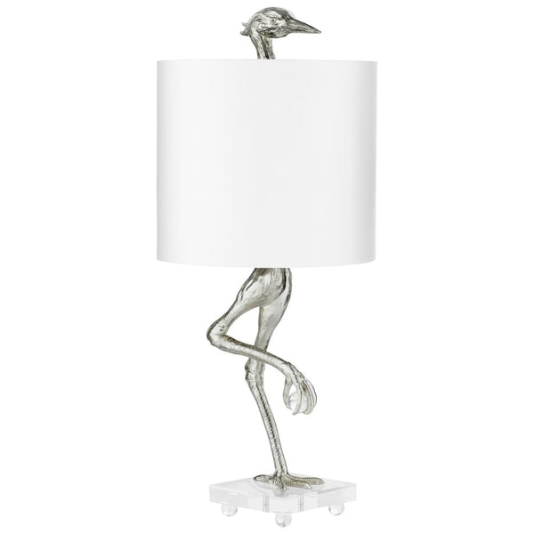 1 Light 35" Silver Table Lamp