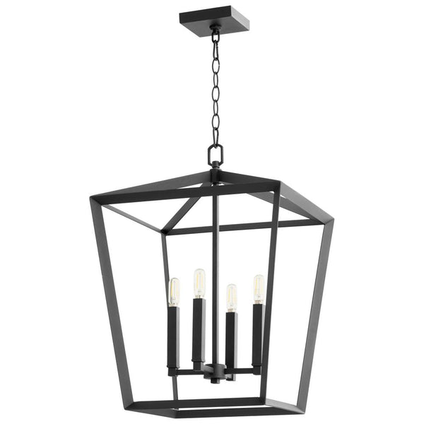 4 Light Black Chandelier