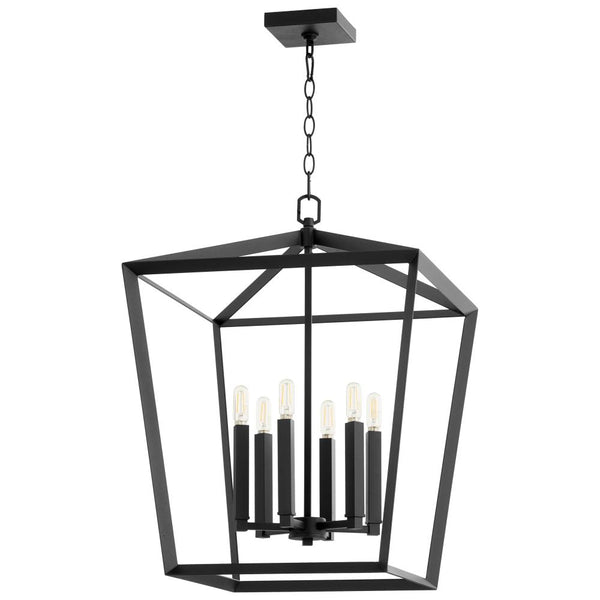 4 Light Black Chandelier