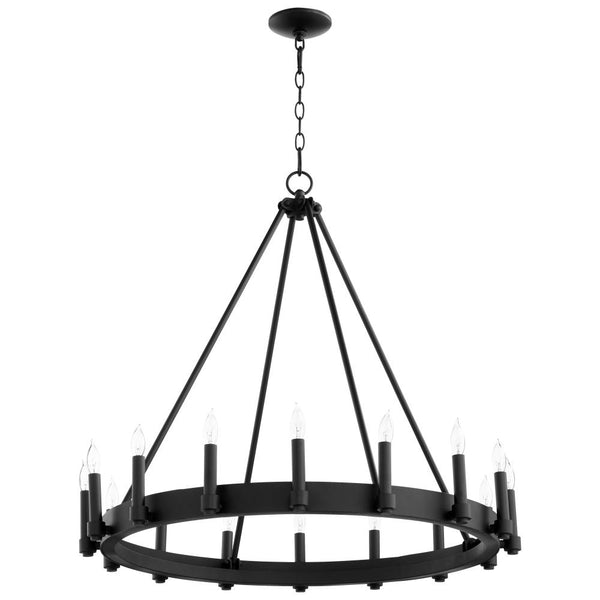 16 Light Black Chandelier