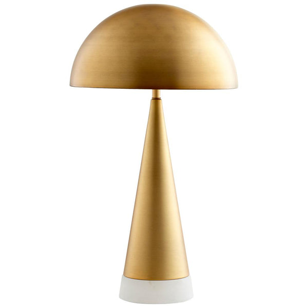 2 Light 26" Brass Table Lamp