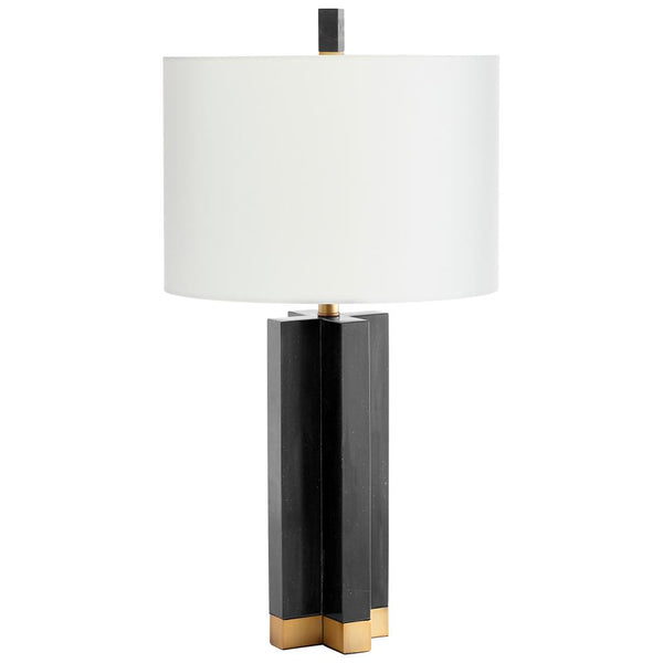 1 Light 30.75" Brass Table Lamp