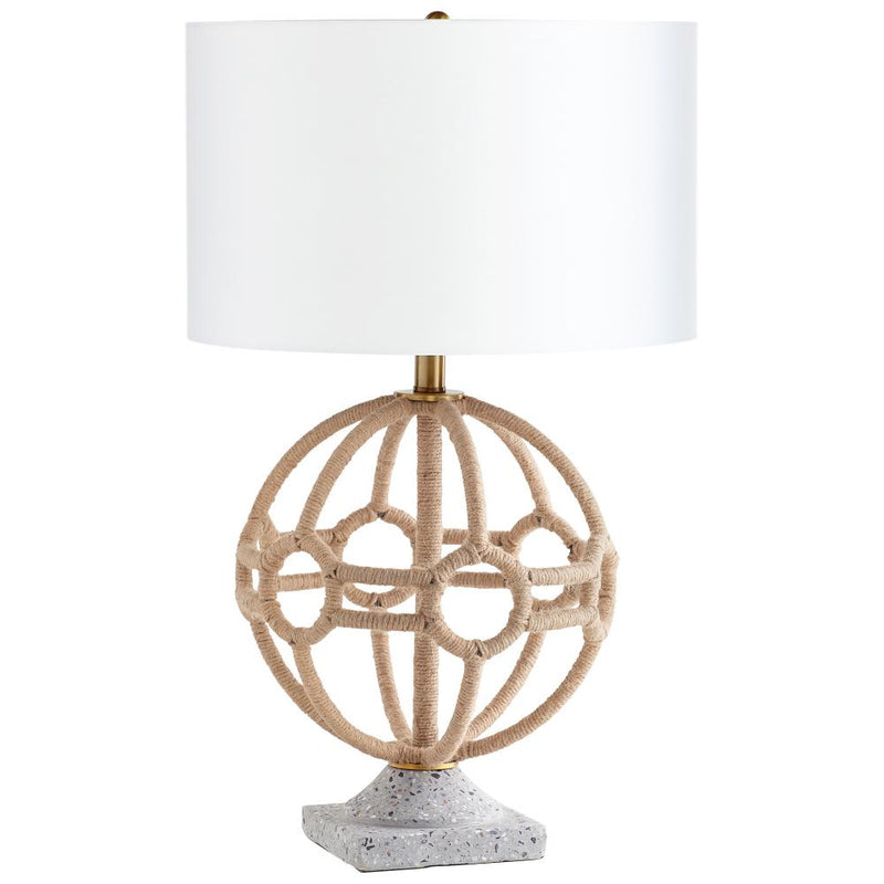 1 Light 26.75" Brass Table Lamp