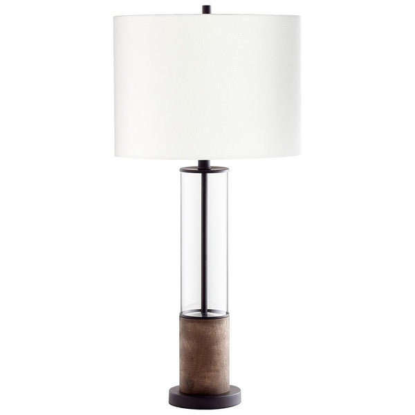 1 Light 32.25" Pewter Table Lamp