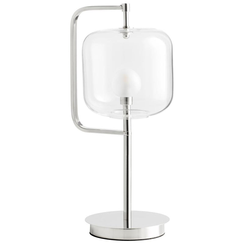 1 Light 18" LED Nickel Table Lamp