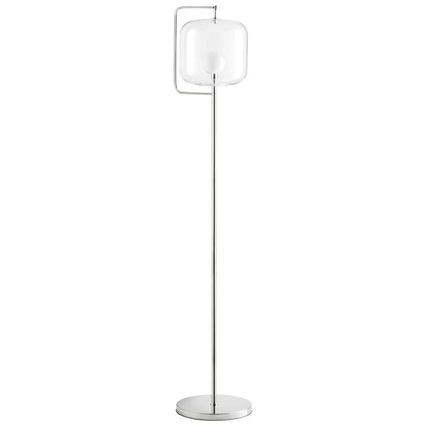 1 Light 61.75" LED Nickel Floor Lamp