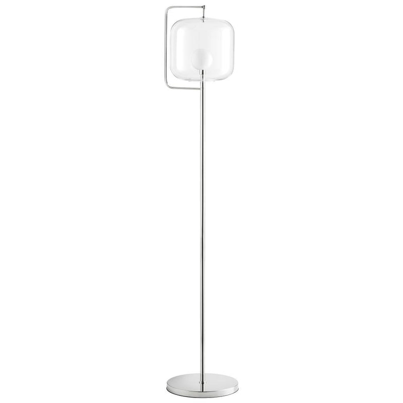 1 Light 61.75" LED Nickel Floor Lamp