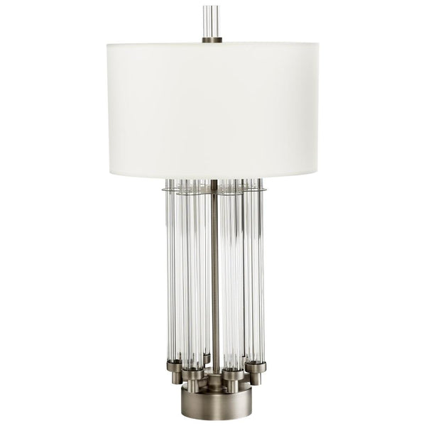 1 Light 35.75" Silver Table Lamp