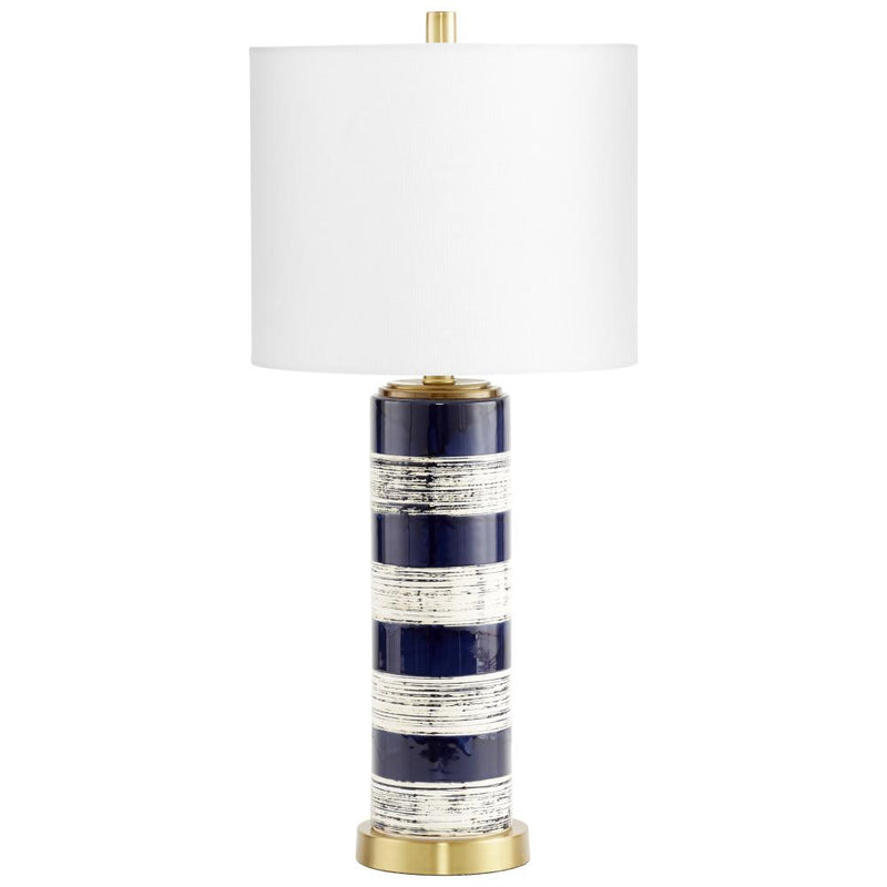 1 Light 26.5" Blue Table Lamp