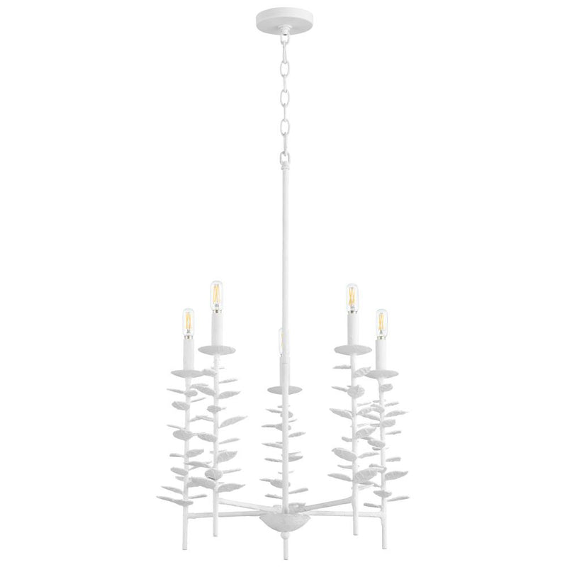 5 Light White Chandelier