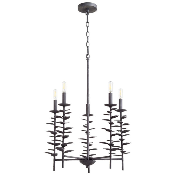 5 Light Black Chandelier