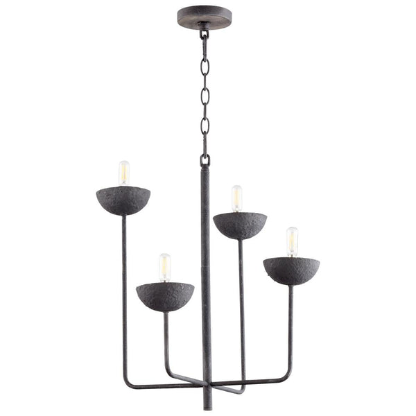 4 Light Black Chandelier