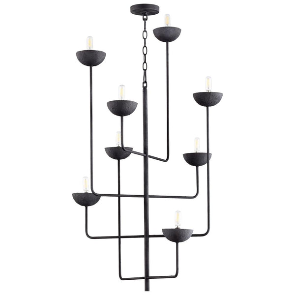 8 Light Black Chandelier