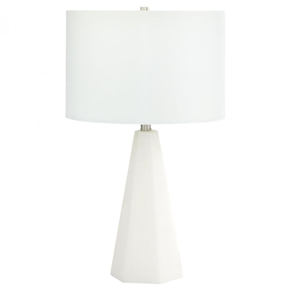 1 Light 27" White Table Lamp