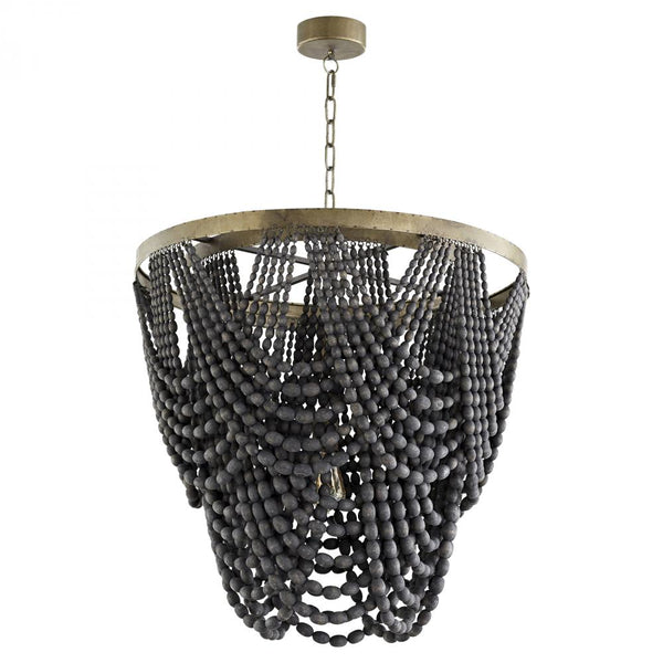 1 Light 25.5" Black Pendant