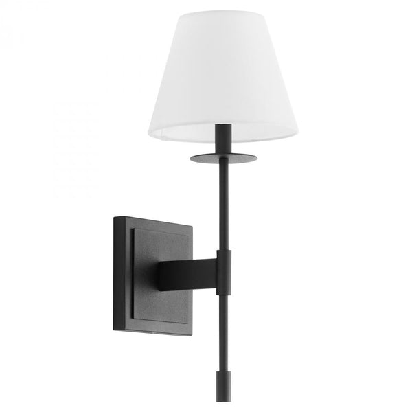 1 Light 9.25" Black Wall Sconce