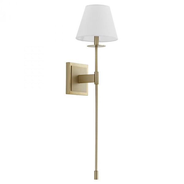 1 Light 8.75" Antique Brass Wall Sconce