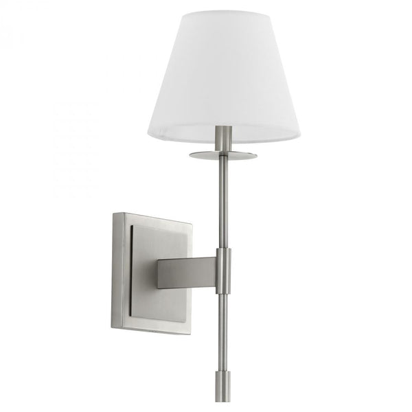 1 Light 8.75" Nickel Wall Sconce