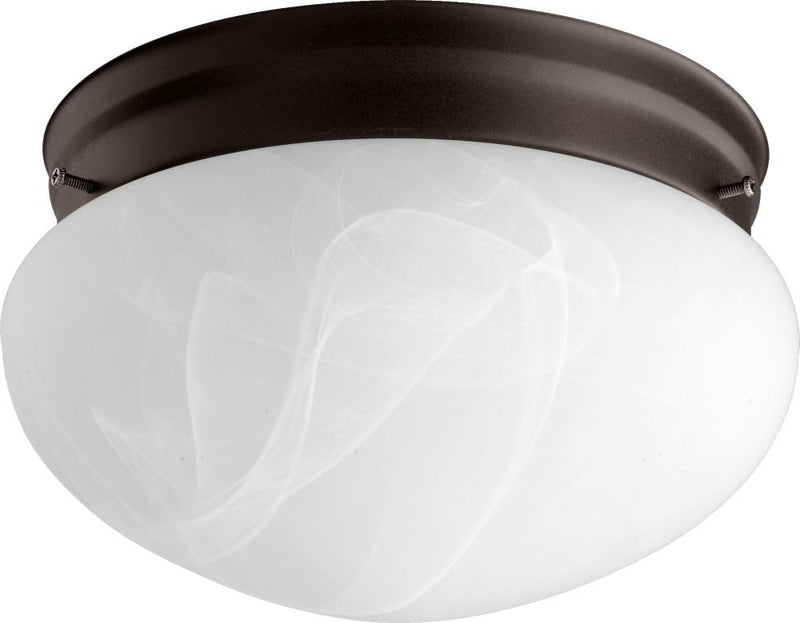 Traditional 2 Light Ceiling Mount, 9.75" Wide