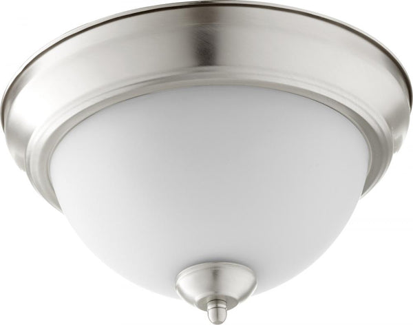 Traditional 2 Light Ceiling Mount, 11.5" Wide