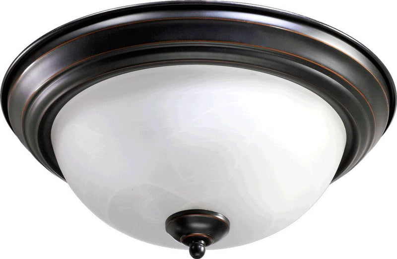 Traditional 3 Light Ceiling Mount, 15.5" Wide