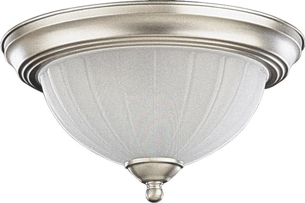 Traditional 2 Light Ceiling Mount, 11.5" Wide