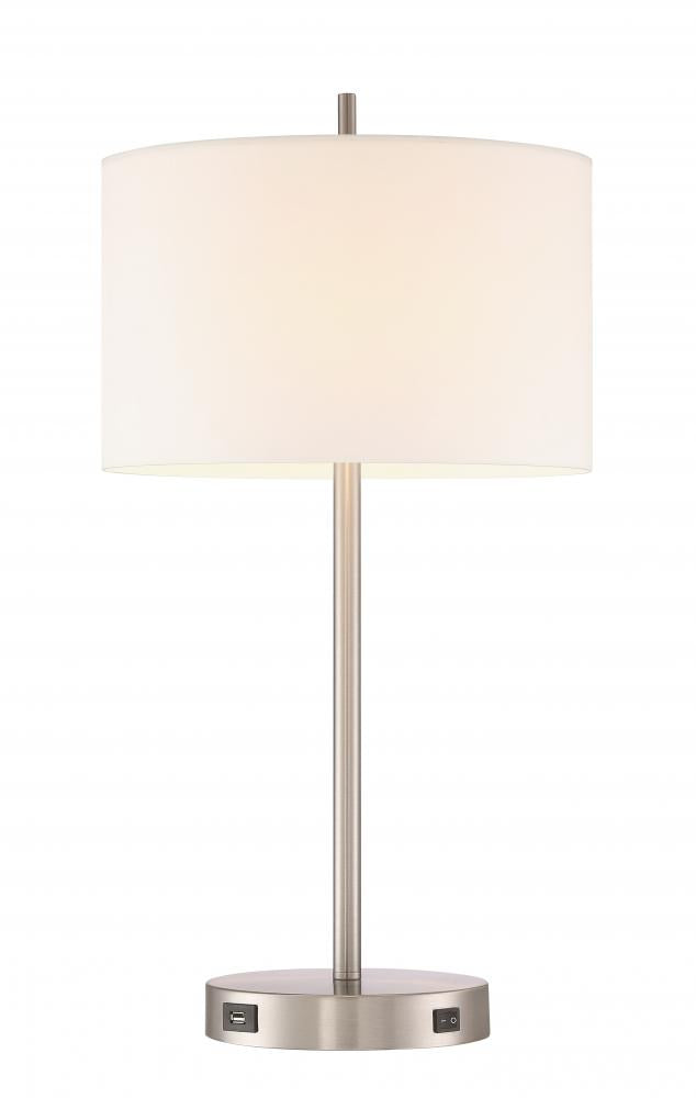 Hotel 2 Light 25" E26 Table Lamp