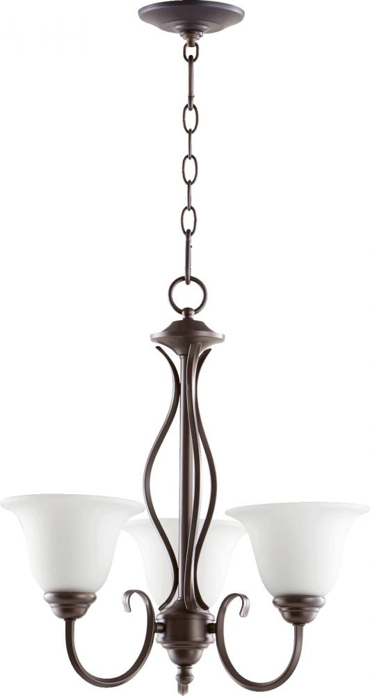 Spencer 3 Light Chandelier, 20" Wide