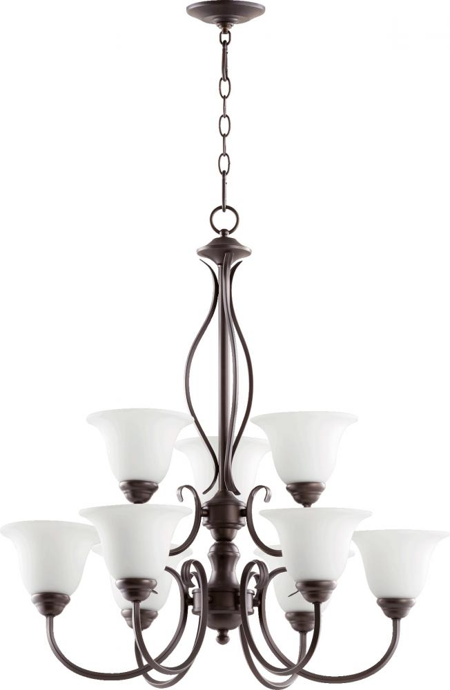 Spencer 9 Light Chandelier, 29" Wide