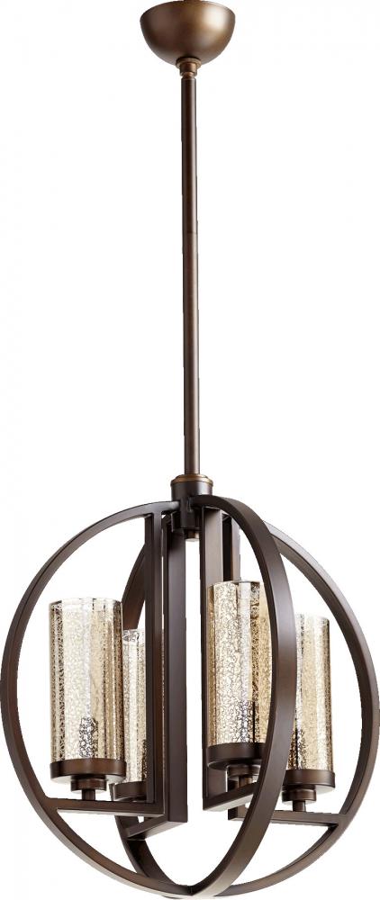 Julian 4 Light Chandelier, 19" Wide