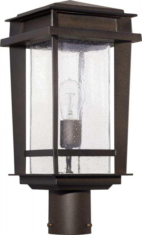 Quorum Lighting 7042-1-86 Easton 1 Light 8" Post Lantern Light Fixture - Bronze