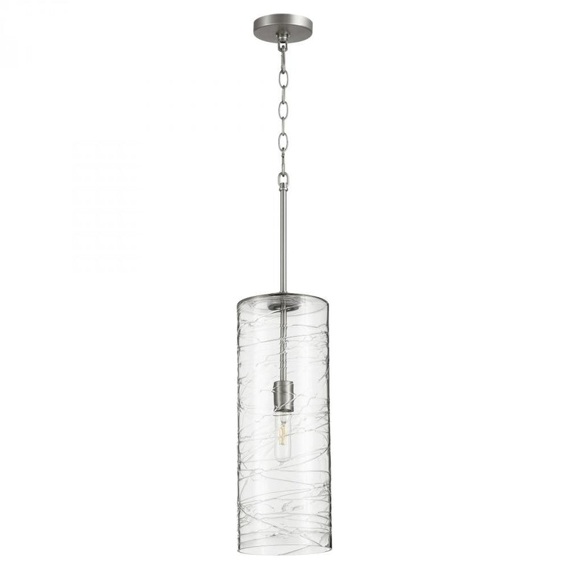 Textured Glass 1 Light Pendant